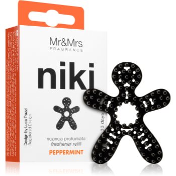 Mr & Mrs Fragrance Niki Peppermint parfum pentru masina Refil