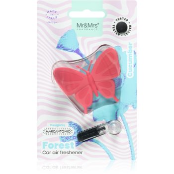 Mr & mrs fragrance forest cucumber parfum pentru masina (pink butterfly)