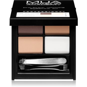 MUA Makeup Academy Pro-Brow paletă fard pentru sprâncene sub formă de pudră compactă MUA Makeup Academy