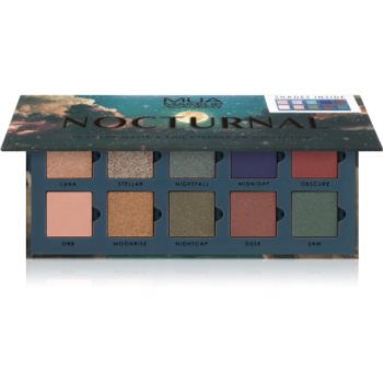 MUA Makeup Academy Nocturnal Paleta ochi umbre cu 10 nuante