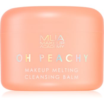 MUA Makeup Academy Oh Peachy balsam demachiant cu ulei cu arome de piersici