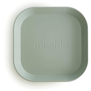 Mushie Square Dinnerware Plates farfurie Mushie