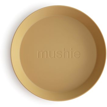 Mushie Round Dinnerware Plates farfurie Mushie