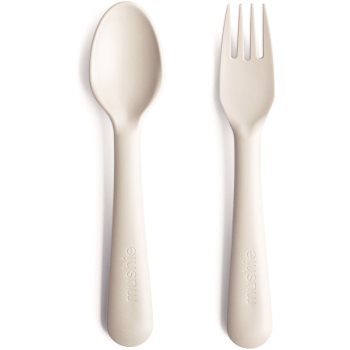 Mushie Fork and Spoon Set tacâmuri