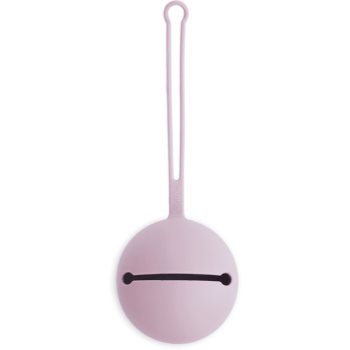 Mushie Silicone Pacifier Holder Case cutie pentru suzetă