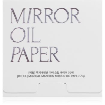  Accesorii, MUZIGAE MANSION Mirror Oil Paper Refill foițe cu efect matifiant rezervă - Sellmag.ro