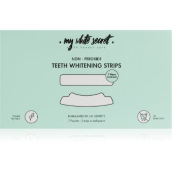 My White Secret Non - Peroxide Teeth Whitenings Strips Benzi Pentru Ablirea Dintilor Pentru Dinti