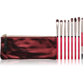 NABLA Cosmetics Ruby set de pensule pentru machiajul ochilor cu sac