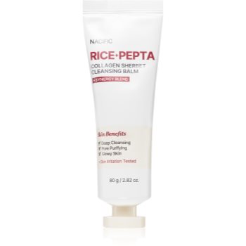 Nacific Rice + Pepta Collagen Sherbet Cleansing Balm Balsam pentru curatare intensa cu efect de hidratare - Sellmag.ro