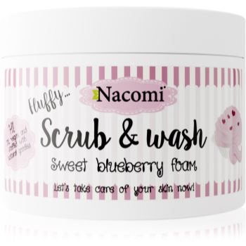 Nacomi Fluffy... Sweet Blueberry Foam exfoliant pentru corp