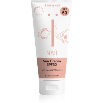 Naif Baby & Kids Sunscreen SPF 50 protectie solara pentru copii SPF 50 Naif Cosmetice și accesorii