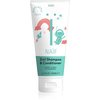 Naif Kids Shampoo & Conditioner sampon si balsam 2 in 1 pentru copii balsam imagine noua