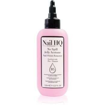 Nail HQ No Spill Jelly Acetone dizolvant pentru oja cu vitamina E