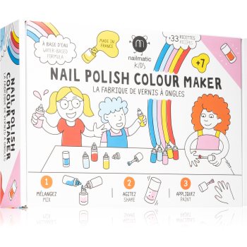 Nailmatic Nail Polish Colour Maker Water Based Polishes set pentru crearea lacului de unghii