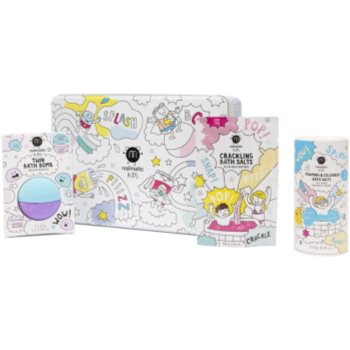 Nailmatic Kids Bubble Bath Box set Blue, Pink, Blue and Violet (pentru copii)