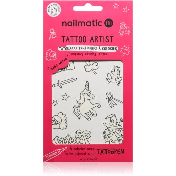 Nailmatic Tattoo Artist Temporary Coloring Tattoos tatuaj pentru copii