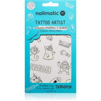 Nailmatic Tattoo Artist Temporary Coloring Tattoos tatuaj pentru copii