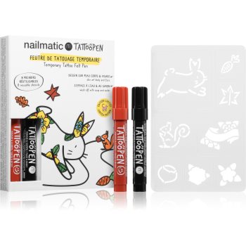 Nailmatic Temporary Tattoo Felt Pen set pentru copii