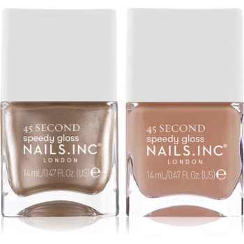  Lac de unghii, Nails Inc. 45 Second Mocha Mousse set de lacuri de unghii - Sellmag.ro
