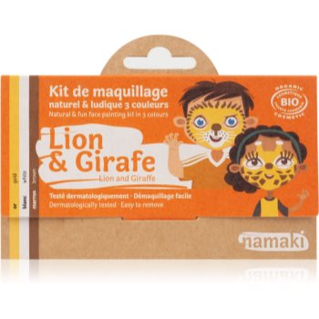 Namaki Color Face Painting Kit Lion & Giraffe set pentru copii Color imagine noua