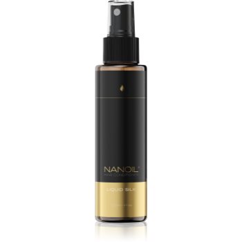 Nanoil Liquid Silk balsam fără clătire, cu efect de netezire pentru păr