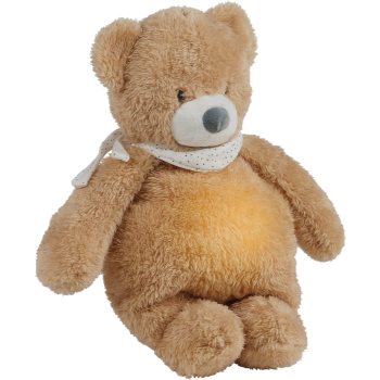 NATTOU Sleepy Bear Pale Brown jucărie de adormit cu senzor de plâns