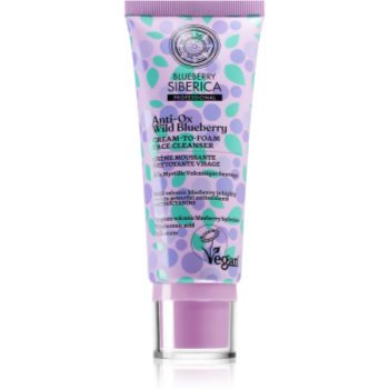 Natura Siberica Anti-Ox Wild Blueberry spuma demachianta cu o textura cremoasa faciale