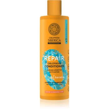Natura Siberica Oblepikha Siberica balsam regenerator pentru păr uscat și deteriorat