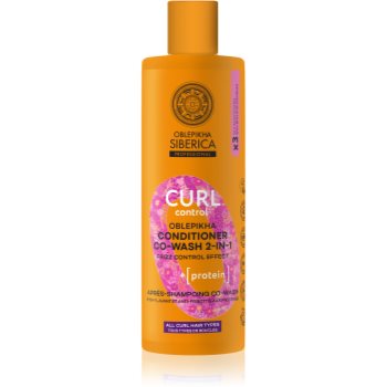 Natura Siberica Oblepikha Siberica balsam pentru netezirea părului indisciplinat pentru păr creț