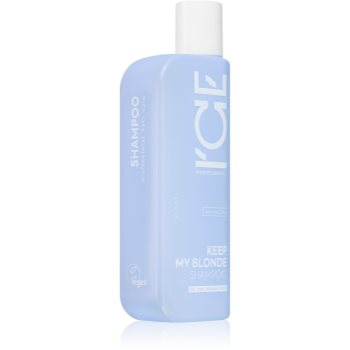 Natura siberica ice professional keep my blonde șampon pentru neutralizarea tonurilor de galben pentru păr în nuanțe reci de blond, decolorat sau șuvițat