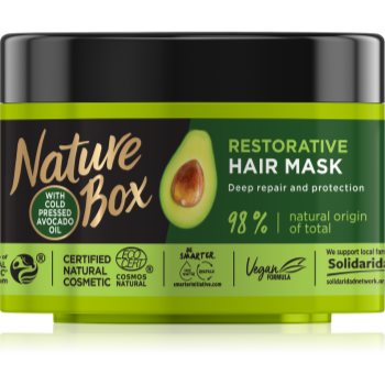 Nature Box Avocado Masca regeneratoare pentru par deteriorat Nature Box