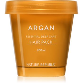 NATURE REPUBLIC Argan Essential Deep Care Hair Pack masca hranitoare pentru par deteriorat