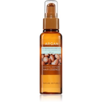 NATURE REPUBLIC Argan Essential Deep Care Hair Essence emulsie hidratanta pentru par deteriorat