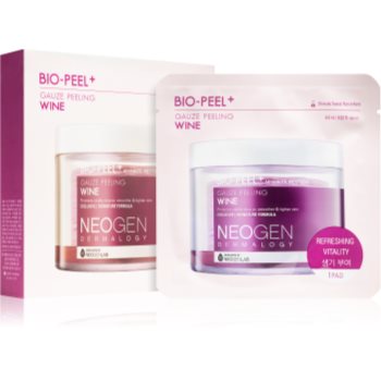 Neogen Dermalogy Bio-Peel+ Gauze Peeling Wine discuri pentru indepartarea impuritatilor pentru netezirea pielii si inchiderea porilor - 1 | YEO