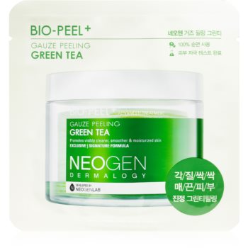 Neogen Dermalogy Bio-Peel+ Gauze Peeling Green Tea discuri pentru indepartarea impuritatilor pentru luminozitate si hidratare Neogen Dermalogy