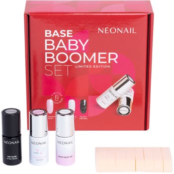 NeoNail XMAS Set Base Baby Boomer Set set cadou (pentru unghii) accesorii imagine noua