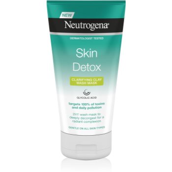 Neutrogena Skin Detox emulsie pentru curatare si masca 2 in 1 Neutrogena