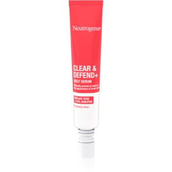 Neutrogena Clear & Defend+ ser facial impotriva acneei