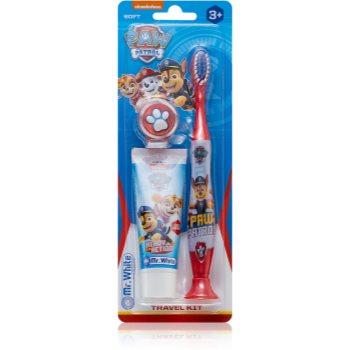 Nickelodeon Paw Patrol Travel Kit set pentru îngrijirea dentară pentru copii