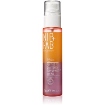 NIP+FAB Peptide Fix SPF 50 ceață facială tonică SPF 50