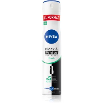 Nivea Black & White Invisible Fresh + Antibacterial spray anti-perspirant pentru femei