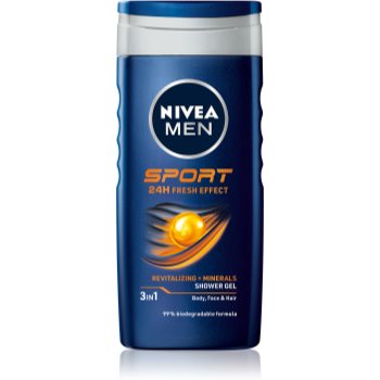 Nivea Men Sport gel de duș cu minerale Nivea Cosmetice și accesorii