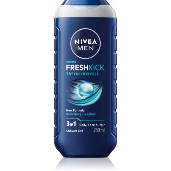 Nivea Men Cool Kick gel de dus pe fata , corp si par