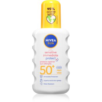 NIVEA SUN Sensitive Immediate захисний спрей для засмаги SPF 50+ 200 мл
