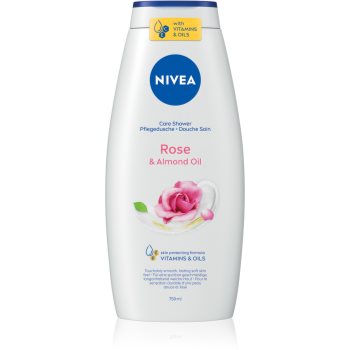 NIVEA Rose & Almond Oil gel de duș