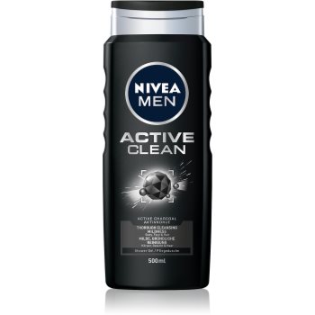 Nivea men active clean gel de duș pentru barbati