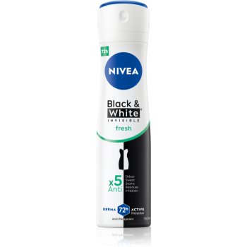 Nivea Invisible Black & White Fresh spray anti-perspirant pentru femei