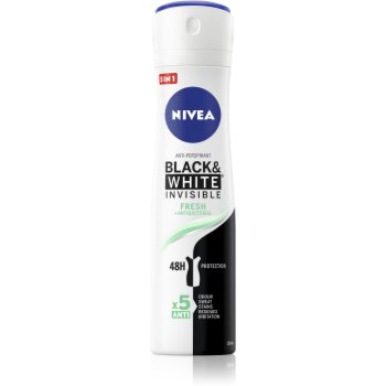 Nivea Invisible Black & White Fresh spray anti-perspirant pentru femei Nivea imagine