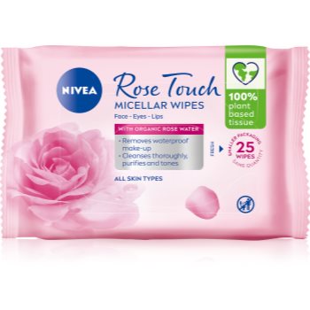 NIVEA MicellAir Rose Touch șervețele micelare pentru curățarea tenului