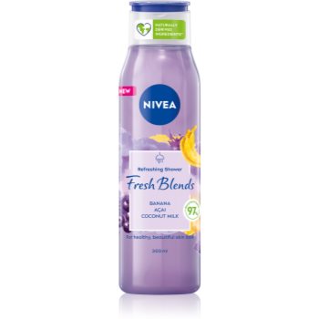 Nivea Fresh Blends Banana & Acai & Coconut Milk gel de dus revigorant